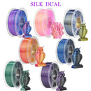 JAYO  pla plus SILK Three Colors Silk Rainbow 3D Printer Filament 1.75mm 100% No Bubble FDM 3D Printer Materials for 3D Printer