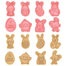 4/8pcs Easter Cookie Cutter Mold Easter Eggs Rabbit Chick Biscuit Fondant Mould For Easter Party Cake Decoration DIY Baking Tool
