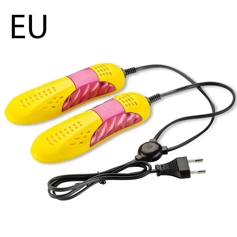 18W EU Plug Race Car Shape Light Shoe Dryer Foot Protector Boot Odor Deodorant Dehumidify Device Household Shoes Drier Heater