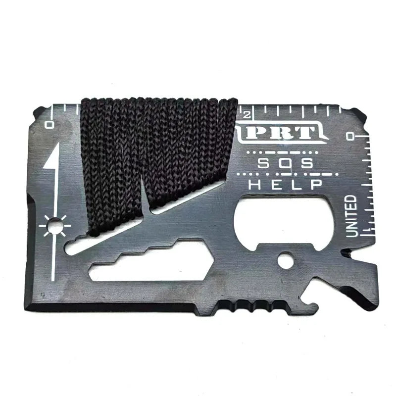 Multi Tool 14 in 1 Credit Card Size Outdoor Camping Survival Accessories Multipurpose Gear Gadget Tools for Man Portable