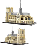 7380pcs+World Architecture Mini Building Blocks Notre-Dame DE Paris Model Church City bricks Toys For Children