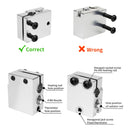 1pcs High Quality Volcano Copper Heater Block Upgrade PT100 Aluminum Heating Block for E3d Volcano Hotend 3D Printer Parts