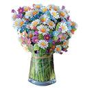 Mothers Day 3D Pop Up Flower Greeting Card Creative Birthday Invitation Card Permanent Bouquet Greeting Card for Birthday Easter