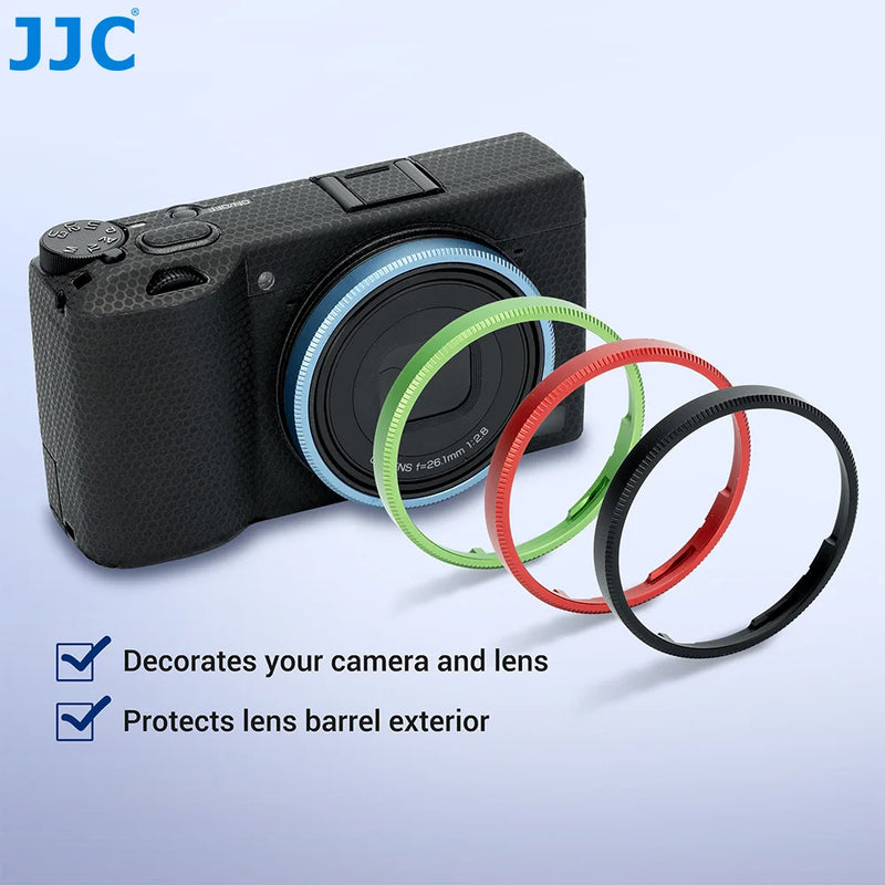 JJC GR3x Metal Ring Cap For Ricoh GR IIIx HDF GR3x Replaces GN-2 Lens Decoration Lens Ring Adapter Protector Camera Accessories