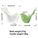 Flat Butterfly Silicone Candle Mold Flower Animal Bunny Easter Egg Festival Gift Home Decoration Hedgehog Aromatherapy Plaster