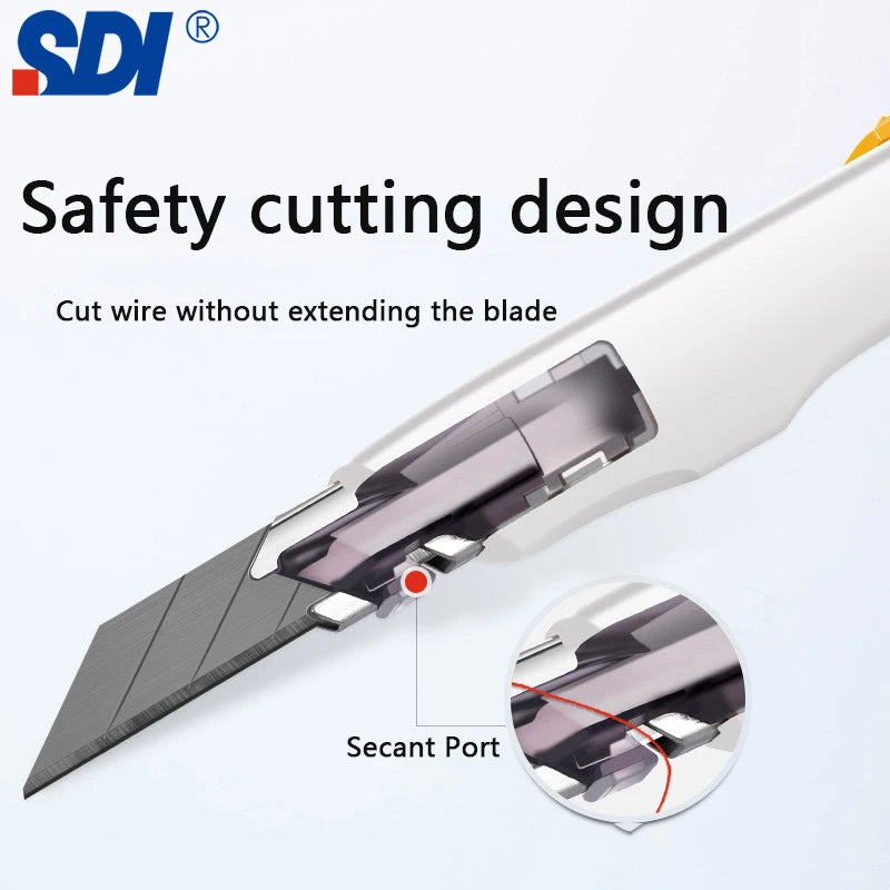 Portable Utility Knife 9mm No Shaking 30° AutoLock Pocket Box Cutters for Lightweight Office Home Arts Crafts Hobby Carver Tools