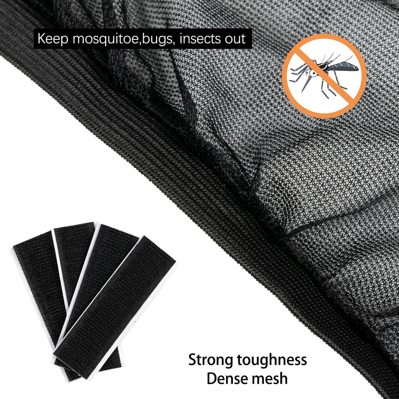 4pcs Car Sun Shade Styling Accessories UV Protect Curtain Front Rear Side Window Sunshade Mesh Sun Visor Protection Window Films