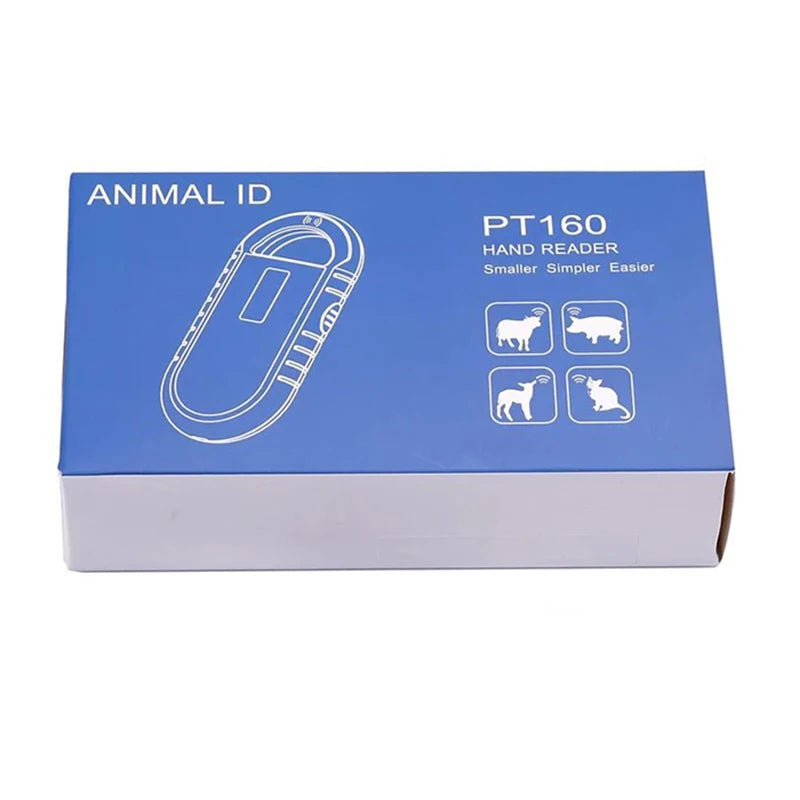 Rechargeable 134.2KHz Animal Microchip RFID Reader PT160 Handheld Digital ID Pet Chip Scanner For Pet Dog Cat Management