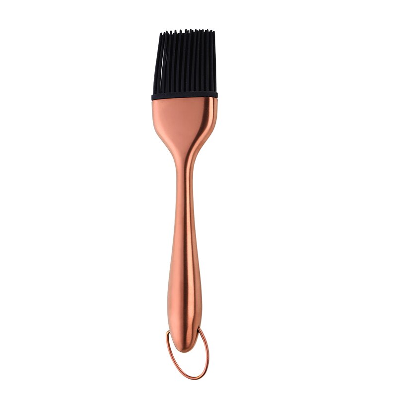 1/2Pc Stainless Steel Oil Brush Silicone Handle BBQ Basting Brush Butter Bake-ware Bread Kitchen Utensils Oil Brush for Grilling