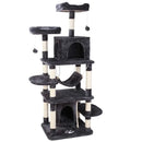 Cat Tree 170cm Tower Condo Furniture Scratch Post for Kittens Pet House Play for Indoor Cats, Plush Multi-Level Cat Condo
