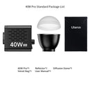 Ulanzi L023 40W Pro Video Light Mini Bowens Mount COB Light Bi-color 2500-6500K 3400mAh Video Light for Photography
