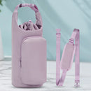 Water Bottle Holder with Strap Adjustable Strap Water Bottle Carrier with Handle Crossbody Water Bottle Bag for Hiking Camping