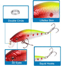 1Pc Minnow Fishing Lure Swim Hard Fishing Bait 7cm 8.5g Artificial Bait Wobbler Crankbait Carp Bass Fishing Tackle