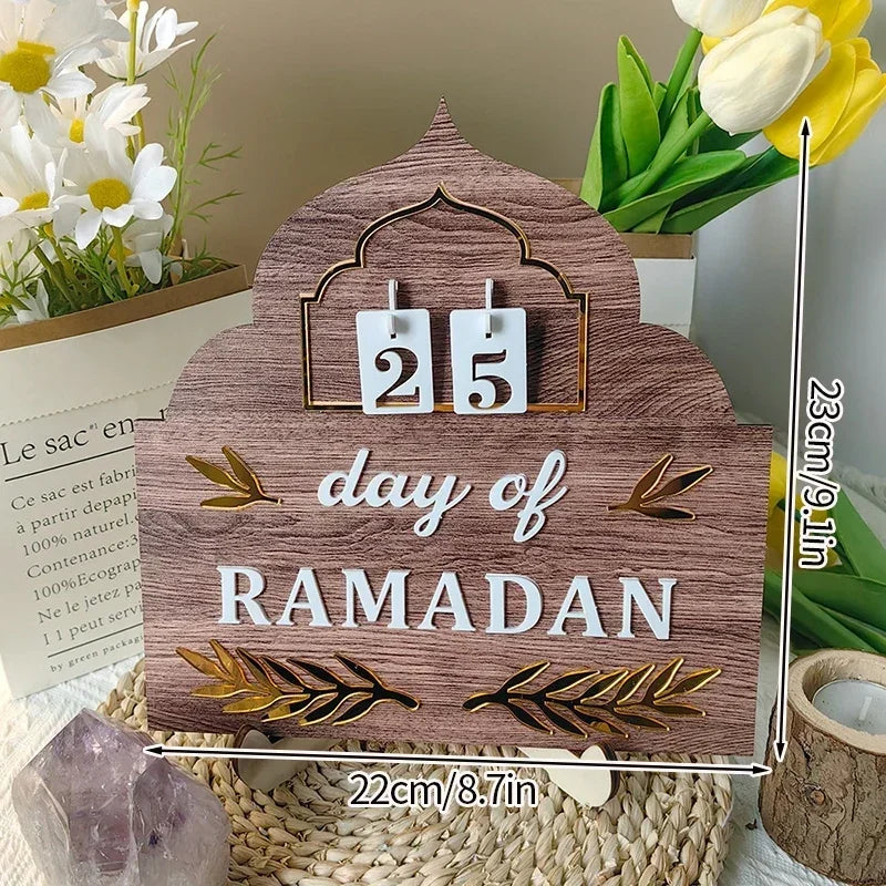 DIY Ramadan Decoration 2024 Eid Mubarak Advent Calendar Home Decoration Ramadan Novelty 2024 Calendar Islamic Muslim Home Deocor