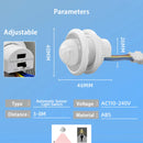 Muunnn AC85V-265V LED PIR Adjustable Delay Embedded Human Body Infrared Detector Infrared Motion Sensor Detector Switc