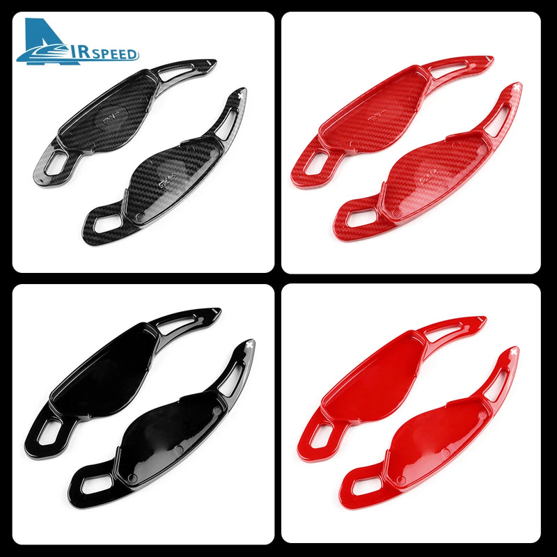 Carbon Abs Car Steering Wheel Paddle Shifter Trim Cover For Land Range Rover Evoque Discovery Sport For Jaguar XF XE Accessories