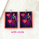 10Pcs Halloween Charms Two Side Print Acrylic Creative Pendant For Necklace  Keychain Diy Making