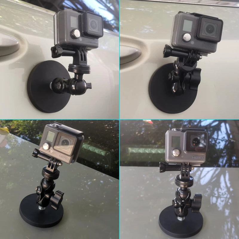 43/66/88/135mm 1/4 Flat and 1/4 Bolt Mgnetic Base Rubber Coated Neodymium Pot Magnets Suction Cup Camera Mounting Bracket