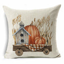 Thanksgiving Pumpkin Plant Pillowcases Linen Decor Throw Cushion Cover For Car Sofa Pillowcase Outdoor Garden Home Decoration