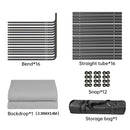 SH Green Screen 2.4X4M Collapsible Chroma Key Backdrop Wrinkle-Resistant Fabric Ultra-Quick Setup background removal for Stream