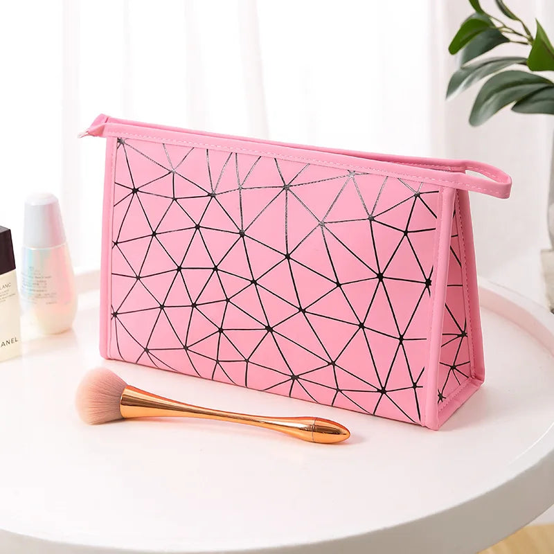 Fashion Women Travel Cosmetic Bag Multifunction Makeup Bags PU Leather Waterproof Portable Toiletries Organizer Make up Cases