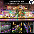 Outdoor Solar Tube Rope Led Light Garden Christmas Decoration 22m/12m Xmas Wedding Garland WaterProof String Light Fairy Strip