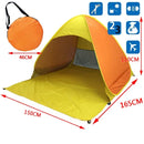 Hot Sale Quick Automatic Beach Tent Outdoor Beach Shade Sun Shelter Tent UPF50+ Portable Beach Canopy For Camping Fishing