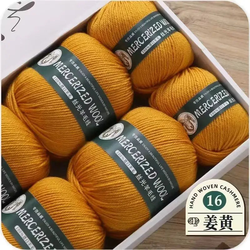 Hand-knitted Mongolian Cashmere Yarn for Cardigan Hat and Sweater, Worsted Woolen Wool, Hand-knitted Thread, 100g