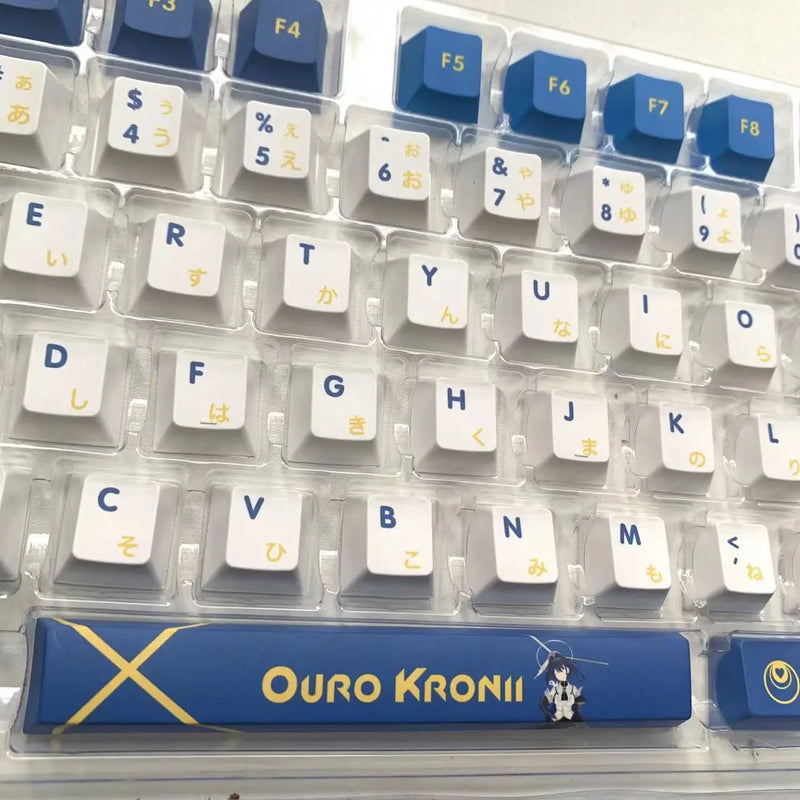 Vtuber Hololive Keycaps 132 Keys Ouro Kronii PBT Key Cover DYE Sublimation Cherry MX Axis Switch Keycap Mechanical Keyboard