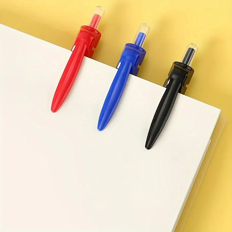 10PCS High-capacity Gel Pens Stationery Kawaii Writing Pen Black/red/blue Ink 0.5mm Blue Ballpoint Pen Office School Supplies