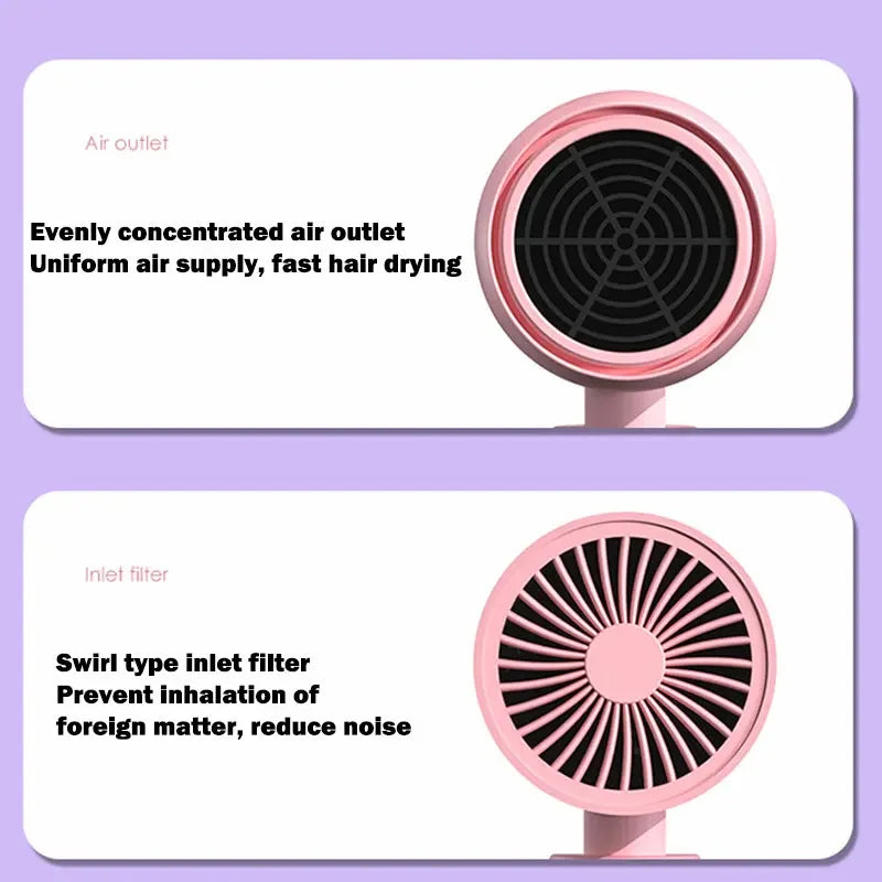 Xiaomi Portable Anion Hair Dryer Quick Dry with Diffuser Blue Light Hair Care Professional Foldable Home Travel Hair Care Dryer