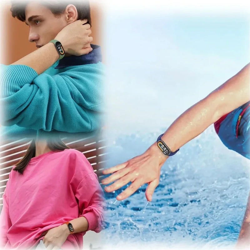 Watch Strap for Xiaomi Mi Band 8-9 NFC Bracelet Accessorie Sport Silicone Smartwatch Wristband correa Mi Band 8-9 global version