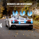 SucceBuy Wing Car Spoiler 53.1 inch Universal Spoiler with Double Deck Car Rear Spoiler Wing, Racing Spoiler BGW/JDM Drift Black