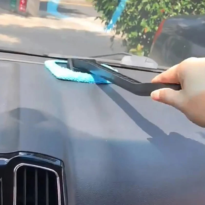 Car Window Cleaner Brush Kit Windshield Cleaning Wash Tool  Interior Auto Glass Wiper with Long Handle Car Accessories