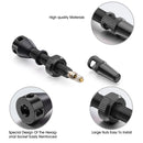 1 Pair Bicycle Valve CNC Aluminum 40/44mm Road Bike Tubeless Tire Valve Value Core Remover Tool with Caps for Road Tubeless Tire