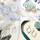 Stainless Steel French Earrings Clasps Hooks Fittings DIY Jewelry Making Iron Hook Earwire Earring Findings Gold Silver Jewelry