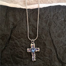 Goth Irregular Heart Cross Vortex Pendant Snake Rope Chain Necklace For Women Men Grunge Y2K 90s Punk Halloween EMO Accessories