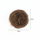 8-20cm Nature Rattan Bird Nest Easter Egg Decoration Prop Artificial Nest for Easter Party Home Garden Decoration DIY Craft