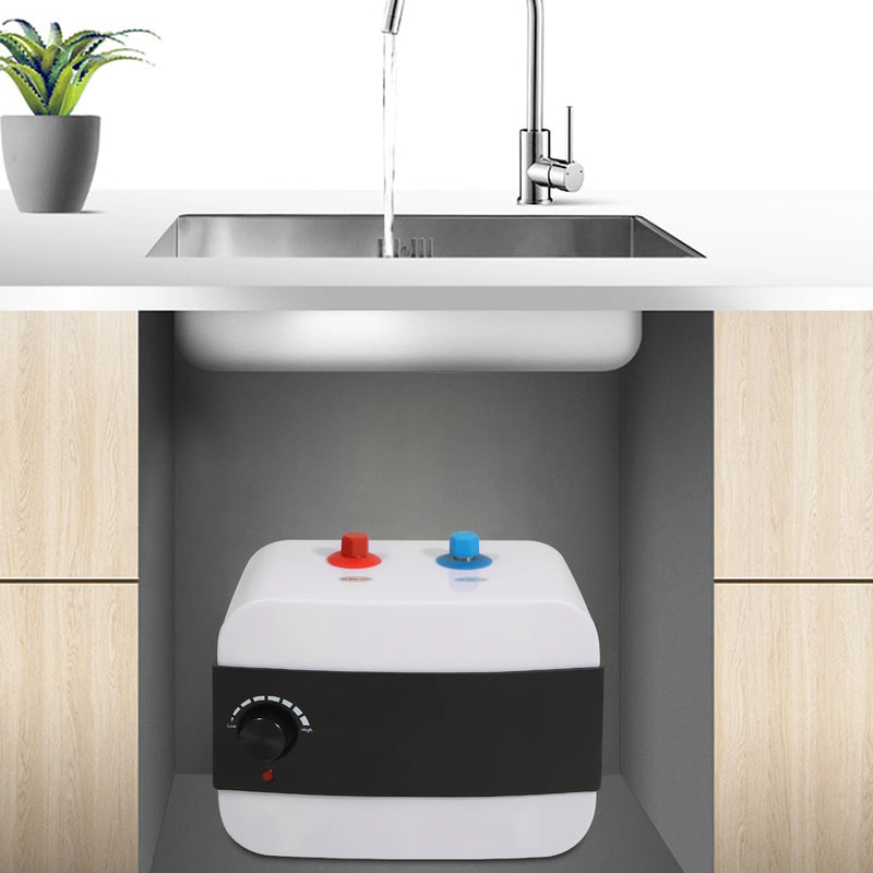 Electric Water Heater，1500W Quick Heating Continuous Storage，6L Water Storage Stainless Steel Water Heater Supply Hot Water