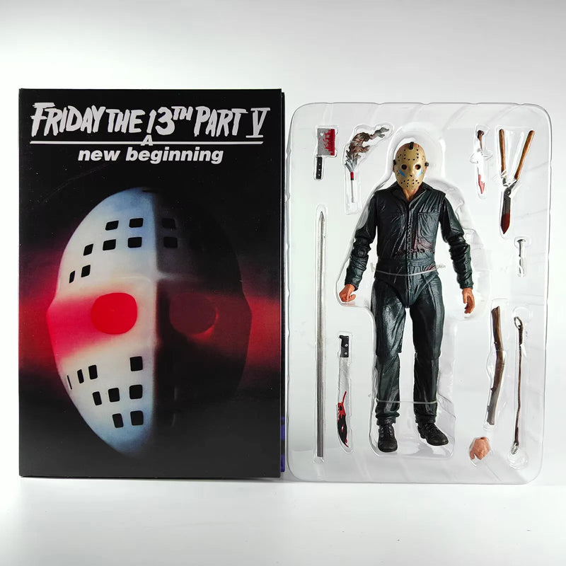 The 13th Figure Toys NECA Friday Freddy Jason Voorhees Blood Action Figure Jason Collectible Model Christmas Halloween Gifts