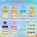 VATOS Kids Smart Phone Toy for Girls Boys Large 4" Touchscreen Cell Phone with Dual Cam Music Puzzle Game Learning Toy