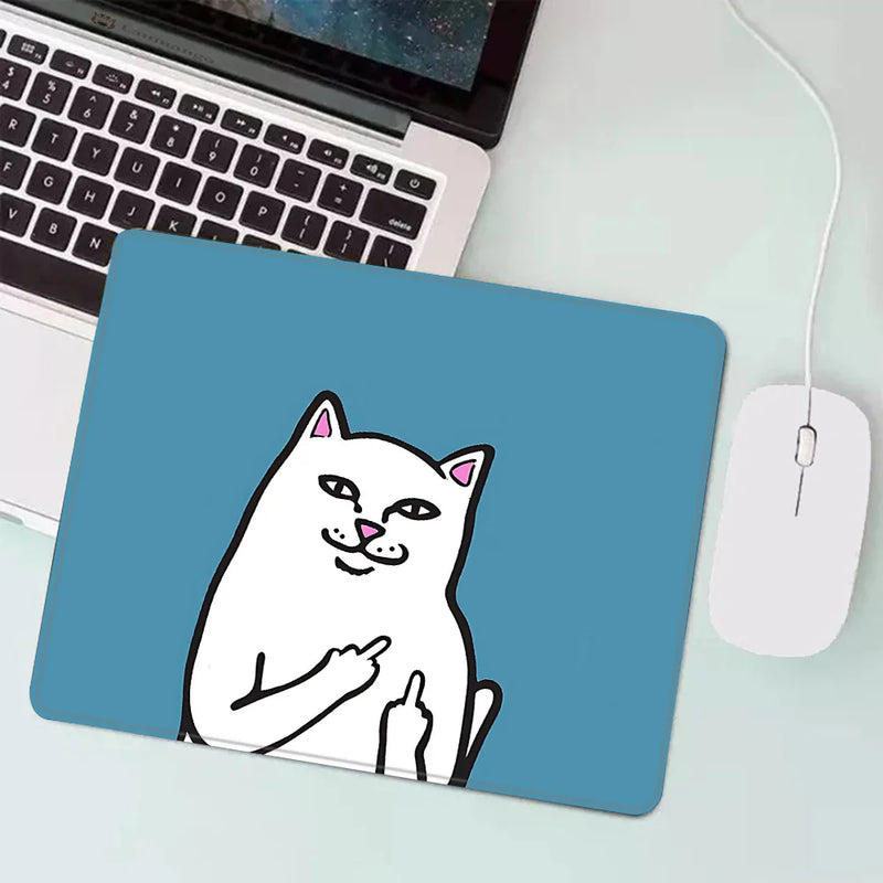 cat meme Gaming Mouse Pad XS Small Mousepad For PC Gamer Desktop Decoration Office Mouse Mat Deskmat Rug