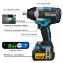 1800N.M Torque Brushless Electric Impact Wrench 1/2 inch Lithium-Ion Battery Cordless Wrench Tools For Makita 18V Battery Pins