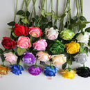 DIA 8CM Artificial Roses Valentine's Day Plastic Juana Flower Bouquet Wedding Decoration Living Room Dining Table Ornament Roses