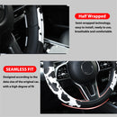 Cow Print Car Steering Wheel Cover Leather Non-slip Universal Fit Wheel Protector for BMW X1 X3 X5 e30 e46 e60 e90 f30