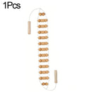 Wooden Massage Roller and Wood Back Massage Roller Rope,12 Rollers and 360° Turn Smoothly Curved Muscle Roller for Body Shaping