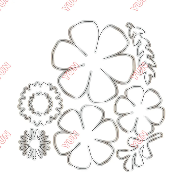 New 2025 February Spring Tiny Butterflies Flower Bouquet Scalloped Pierced Rectangle DIY Scrapbooking Diary Make Easter Gift Box