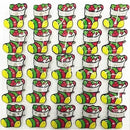 25pcs Party Love LED Flashing Brooch Pin Cartoon Light up Glow Badge Gift Cosplay Navidad Wedding Festival Halloween Christmas