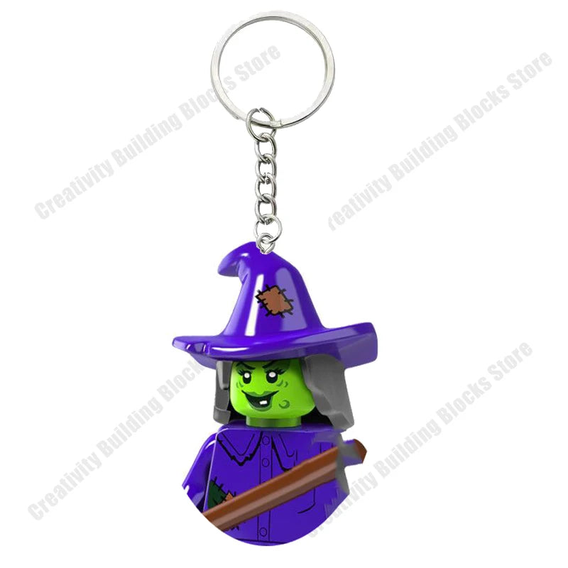 Hot Selling Classic Series keychain Mini 3D Character Model Set Building Blocks Assembling Toys Children's Birthday Gifts