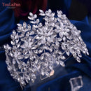 YouLaPan HP375 Wedding Crown Pearls Bridal Tiara Women Headband for Brides Hair Accessories Princess Hair Ornaments Headdress